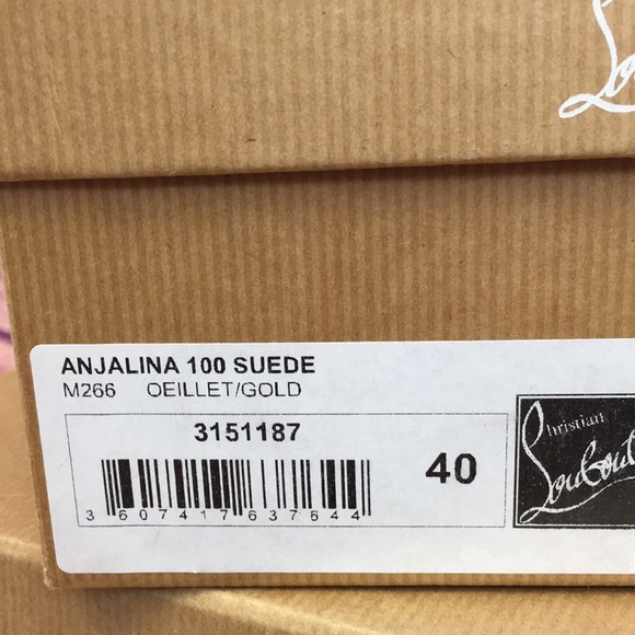 NIB Christian Louboutin Anjalina Red Suede Pumps - Picture 7 of 8